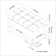 Sienna - Transitional Storage Ottoman Bench - R&R Furniture Gallery (Fountain Valley, CA)