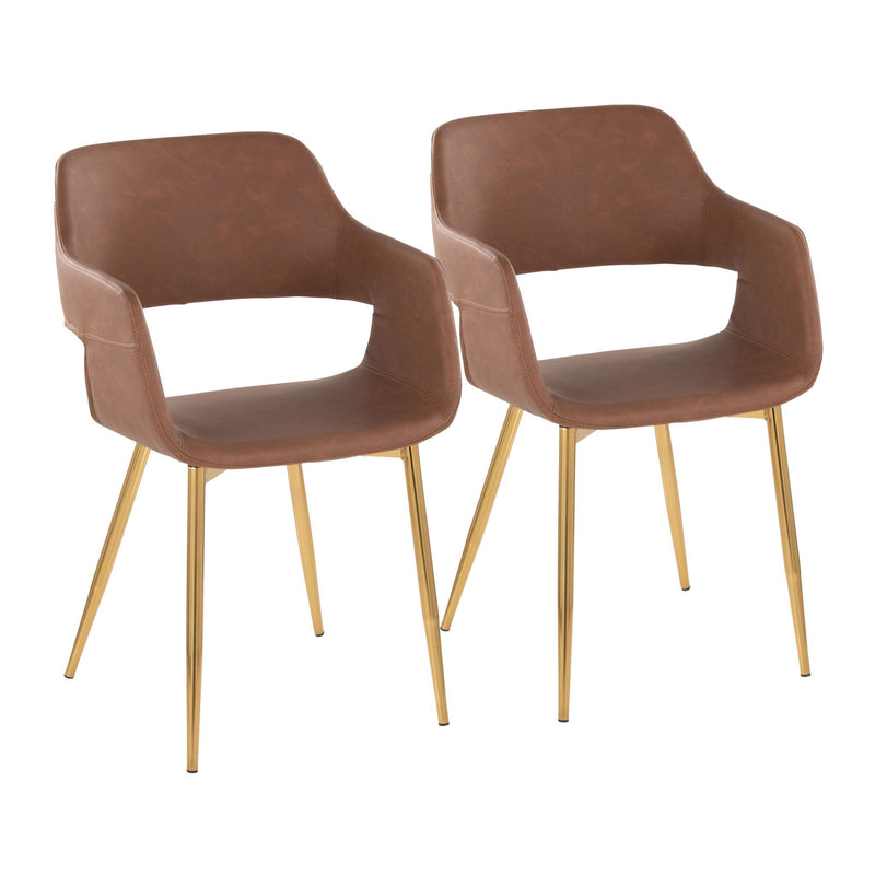 Lumi Source Margarite contemporary dining chair set of 2 with sleek modern design and versatile seating for dining rooms.