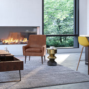 Miller - Side Table - Black / Brass - R&R Furniture Gallery (Fountain Valley, CA)