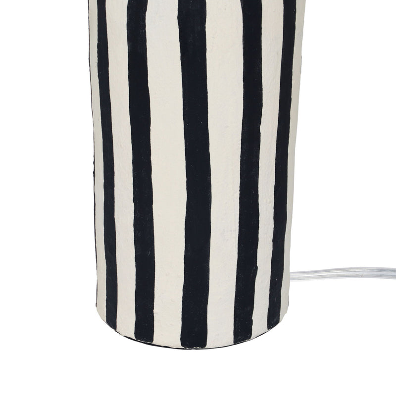 Maiori - Striped Papier Mache Table Lamp - R&R Furniture Gallery (Fountain Valley, CA)