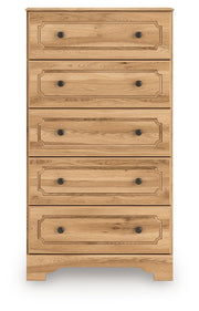 Aleaport - Five Drawer Chest - Warm Brown - R&R Furniture Gallery (Fountain Valley, CA)