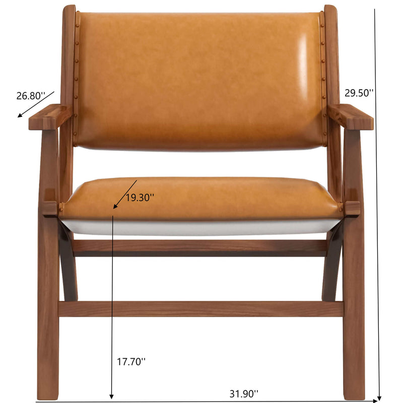 Hendrix - Antique Arm Chair - Brown / Rustic / Tan - R&R Furniture Gallery (Fountain Valley, CA)