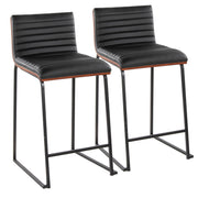 Mason Mara - Contemporary Fixed Height Quality Counter Stool (Set of 2) - R&R Furniture Gallery (Fountain Valley, CA)