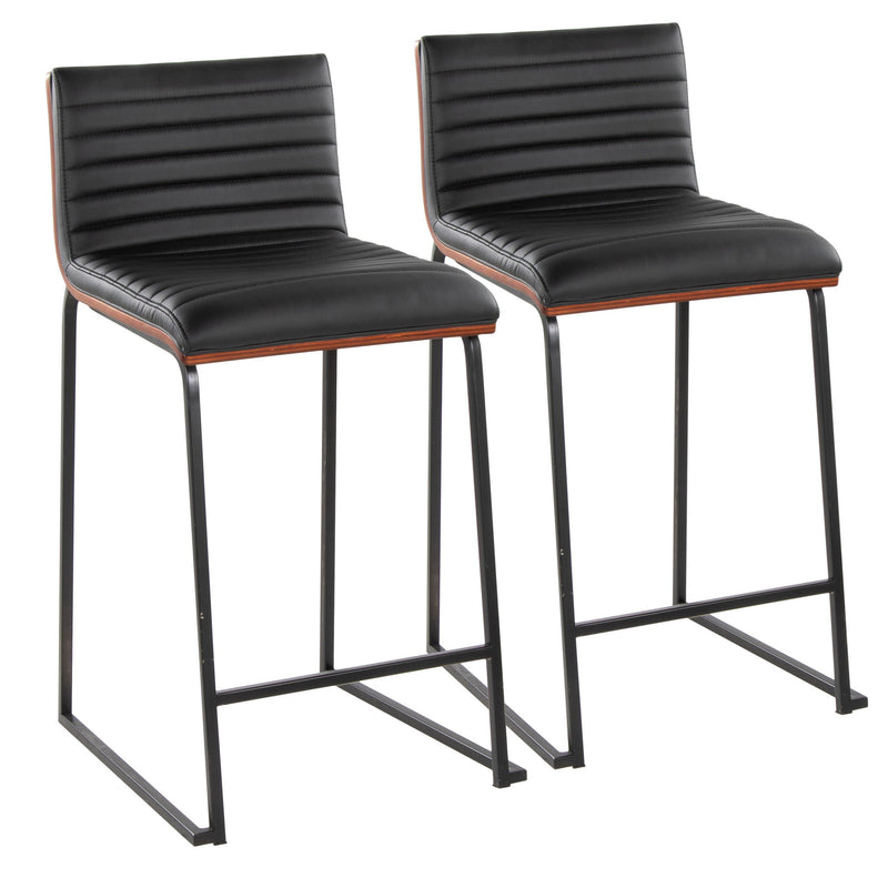 Mason Mara - Contemporary Fixed Height Quality Counter Stool (Set of 2) - R&R Furniture Gallery (Fountain Valley, CA)