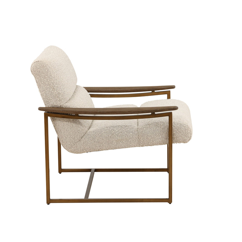 Rue - Occasional Chair - Barley Cream And Brown