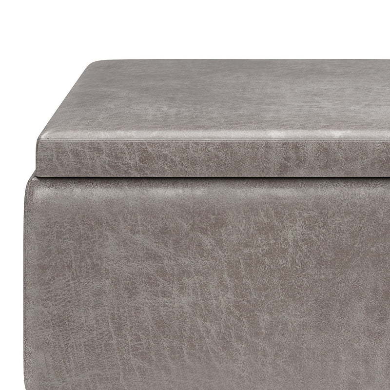 Owen - Tray Top Small Coffee Table Upholstered Storage Ottoman - R&R Furniture Gallery (Fountain Valley, CA)