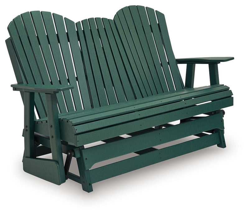 Shell Beach - Loveseat Glider - Green - R&R Furniture Gallery (Fountain Valley, CA)