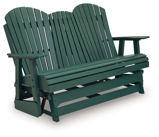 Shell Beach - Loveseat Glider - Green - R&R Furniture Gallery (Fountain Valley, CA)