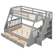 Bunk Bed With Drawers, Ladder And Storage Staircase - R&R Furniture Gallery (Fountain Valley, CA)
