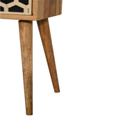 Inlay Bone Inlay Drawer Nightstand - R&R Furniture Gallery (Fountain Valley, CA)