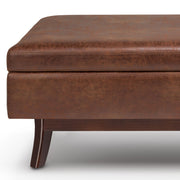 Owen - Upholstered Rectangular Storage Ottoman - R&R Furniture Gallery (Fountain Valley, CA)