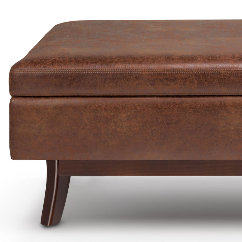 Owen - Upholstered Rectangular Storage Ottoman - R&R Furniture Gallery (Fountain Valley, CA)