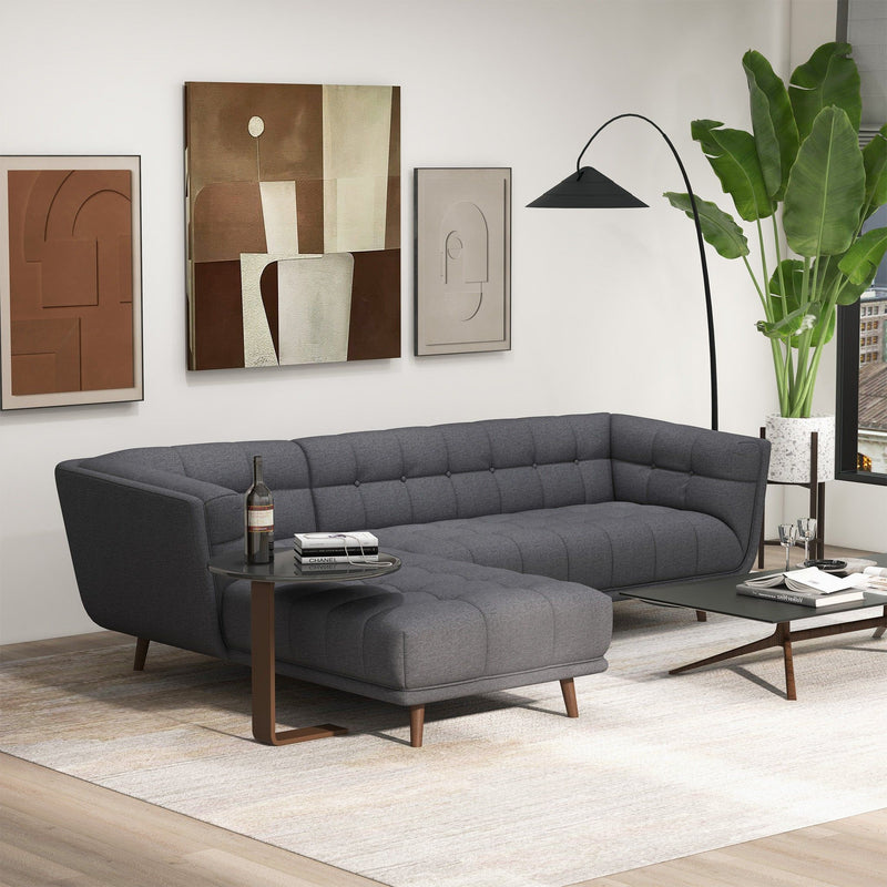 Addison - L Shape Sectional Sofa Tufted - R&R Furniture Gallery (Fountain Valley, CA)