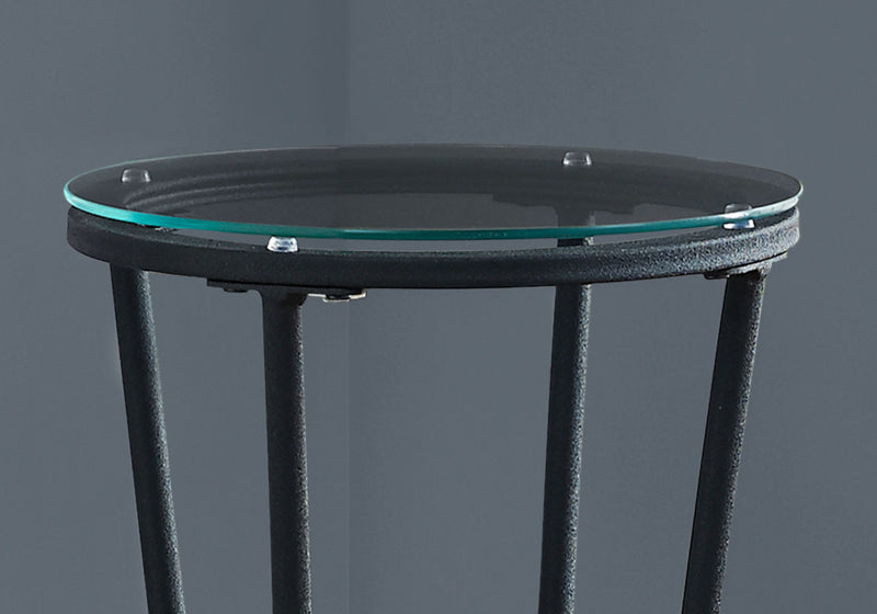 Accent Side Table, Plant Stand, Round, Contemporary & Modern - Black - R&R Furniture Gallery (Fountain Valley, CA)