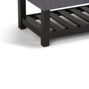 Saxon - Upholstered Transitional Storage Ottoman Bench - R&R Furniture Gallery (Fountain Valley, CA)