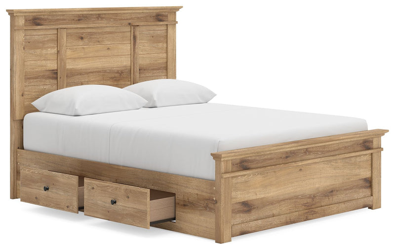 Makidern - Panel Storage Bed With Under Bed Storage Unit - R&R Furniture Gallery (Fountain Valley, CA)