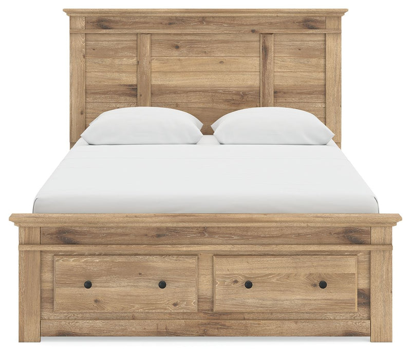 Makidern - Panel Storage Bed With Under Bed Storage Unit And Storage Footboard - R&R Furniture Gallery (Fountain Valley, CA)
