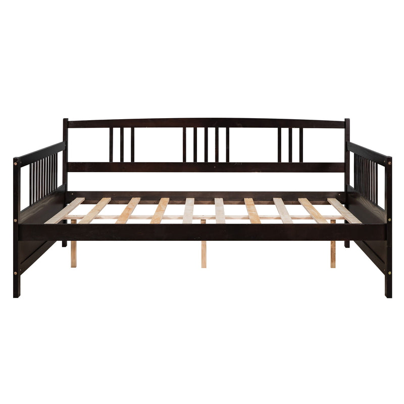 Modern DreamHaus daybed with built-in storage drawers, featuring a sleek design and neutral upholstery.