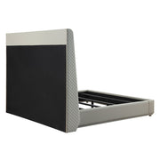 Jamonica - Eastern King Bed - Beige & Dark Brown - R&R Furniture Gallery (Fountain Valley, CA)