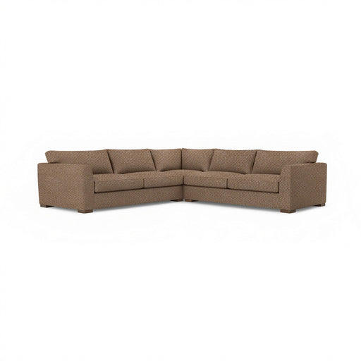 Classic Home Bryson 3-piece ElPaso sectional sofa, stationary sectional with plush cushions and modern design, in a living room setting.