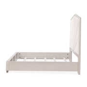 Fantosini - King Tufted Panel Bed - Silver Mist - R&R Furniture Gallery (Fountain Valley, CA)
