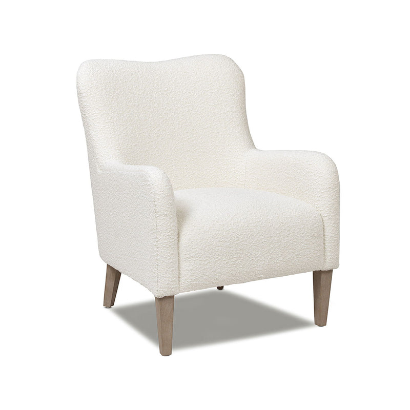 Nimbus - Curved Accent Chair - Ivory White - R&R Furniture Gallery (Fountain Valley, CA)