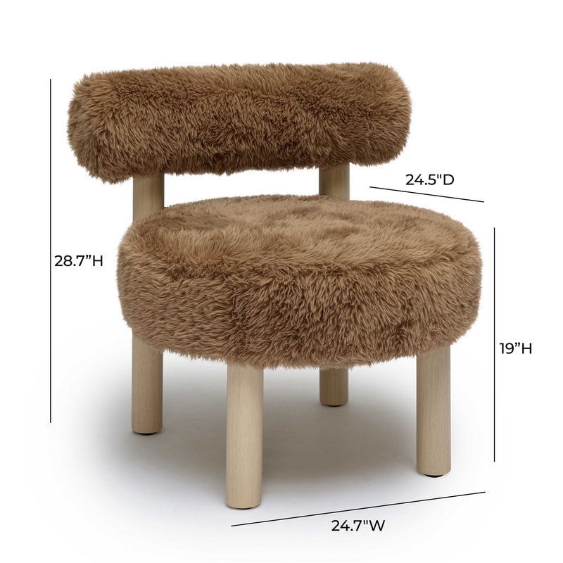 Carmel - Vegan Shearling Accent Chair - R&R Furniture Gallery (Fountain Valley, CA)