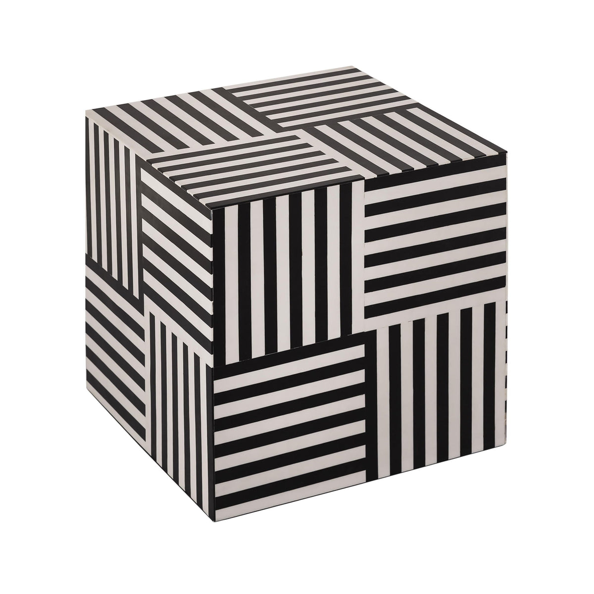 Cube - Side Table - Black - R&R Furniture Gallery (Fountain Valley, CA)