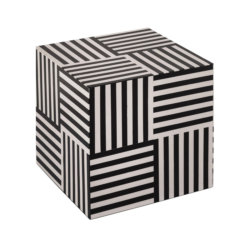 Cube - Side Table - Black - R&R Furniture Gallery (Fountain Valley, CA)