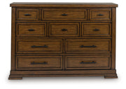 Taffenbrook - Dresser - Medium Brown - R&R Furniture Gallery (Fountain Valley, CA)