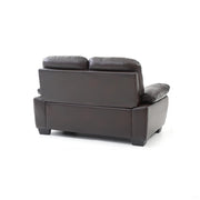 Glory Furniture Marta stationary loveseat with plush fabric upholstery and cushioned armrests, ideal for cozy living room seating.
