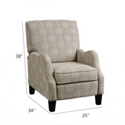 Hoffman - Push Back Recliner - Beige Multi - R&R Furniture Gallery (Fountain Valley, CA)