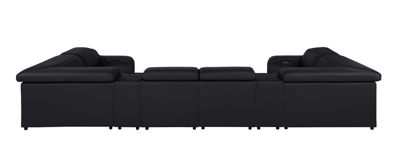 1116 - 8-Piece U-Shaped Sectional Sofa In With 2 Power Recliners & Power Headrests