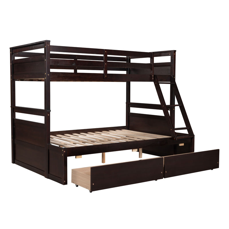 DreamHaus bunk bed with built-in storage, featuring a sturdy frame, ladder, and space-saving design for kids' bedroom.
