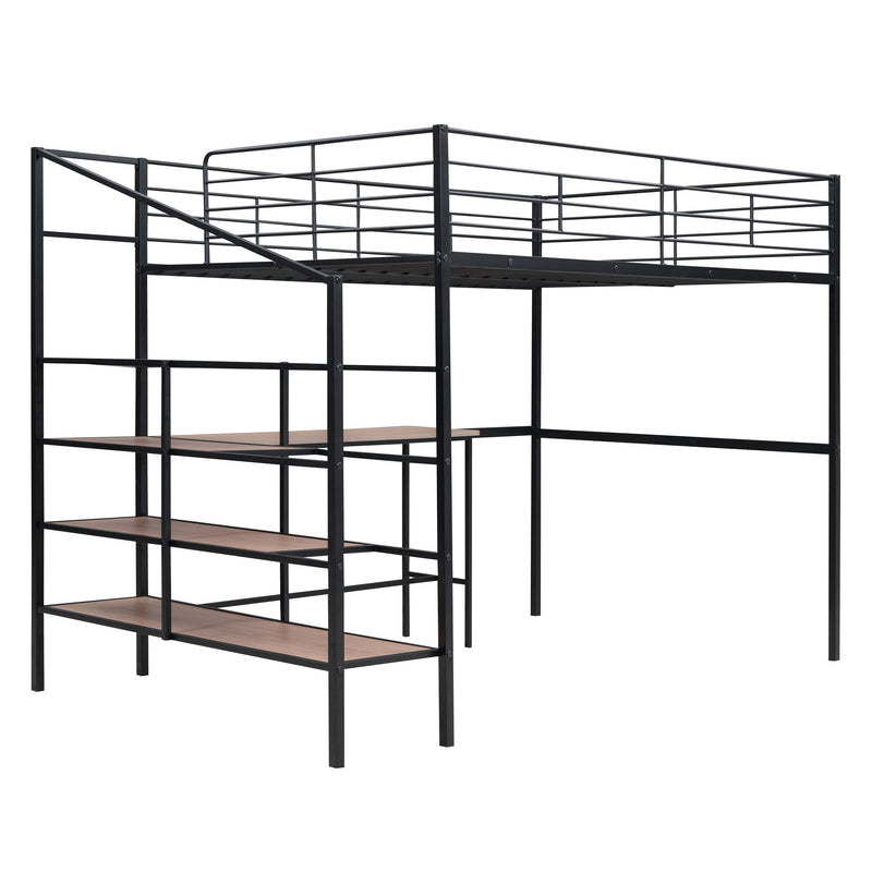 Loft Bed With Desk And Lateral Storage Ladder - R&R Furniture Gallery (Fountain Valley, CA)