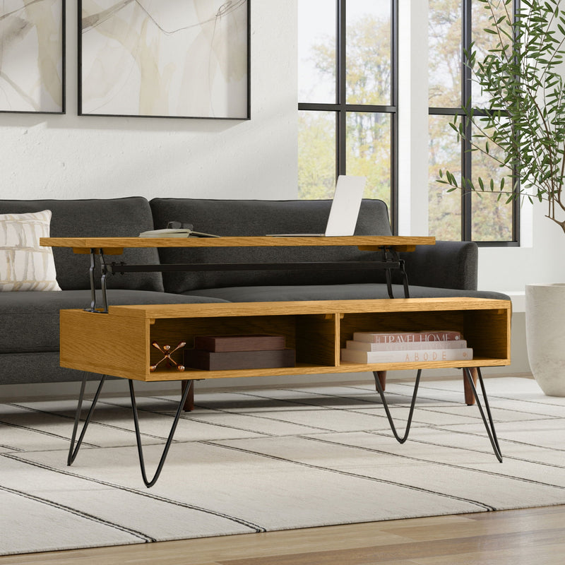 Hunter - Handcrafted Lift Top Coffee Table - R&R Furniture Gallery (Fountain Valley, CA)