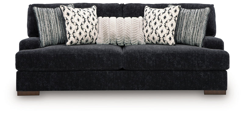 Whitmore Manor - Sofa - Black Pearl - R&R Furniture Gallery (Fountain Valley, CA)