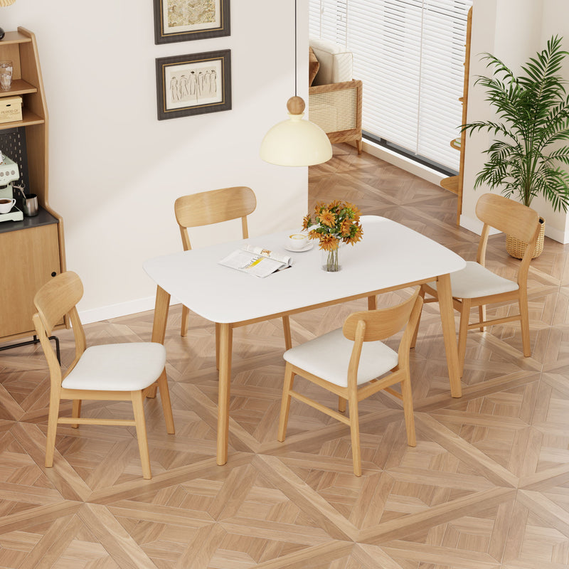 5 Piece Dining Set With Table And Upholstered Chairs - R&R Furniture Gallery (Fountain Valley, CA)