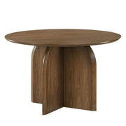 Delmon - Round Dining Table - Dark Walnut - R&R Furniture Gallery (Fountain Valley, CA)