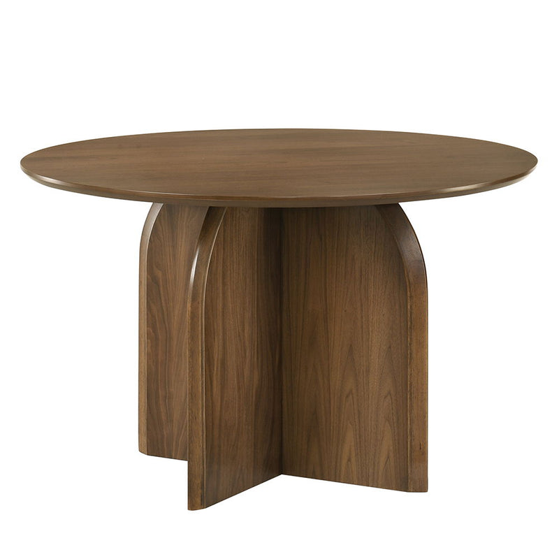 Delmon - Round Dining Table - Dark Walnut - R&R Furniture Gallery (Fountain Valley, CA)