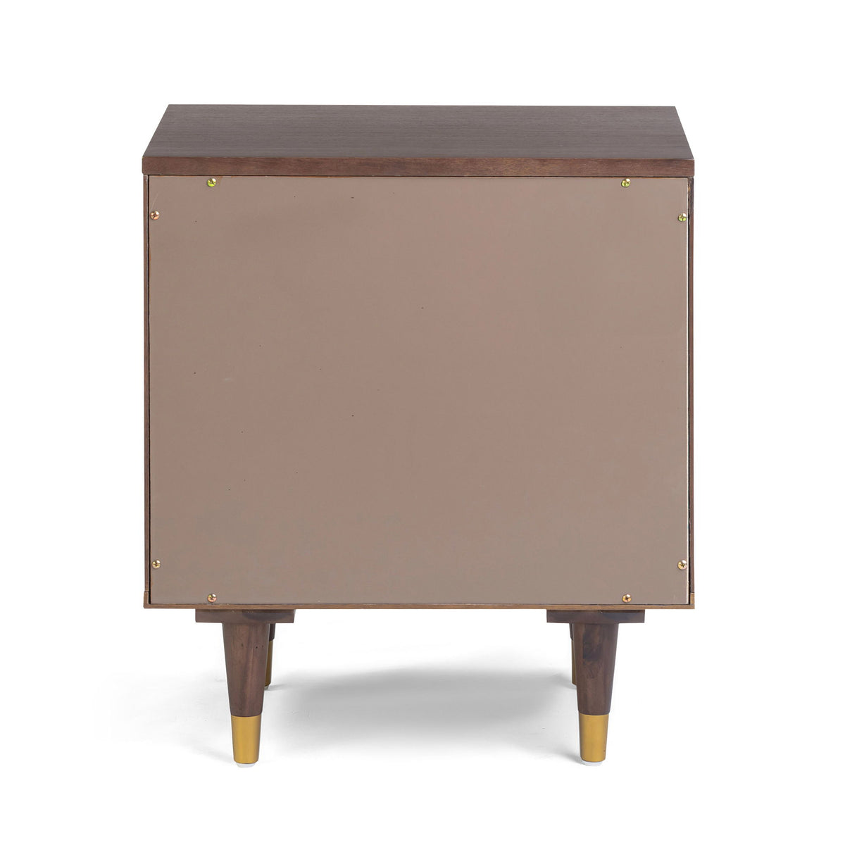 TOV Furniture Sierra accent nightstand with a modern design, featuring a sleek wood finish and minimalist style for bedroom decor.