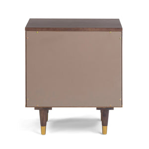 TOV Furniture Sierra accent nightstand with a modern design, featuring a sleek wood finish and minimalist style for bedroom decor.