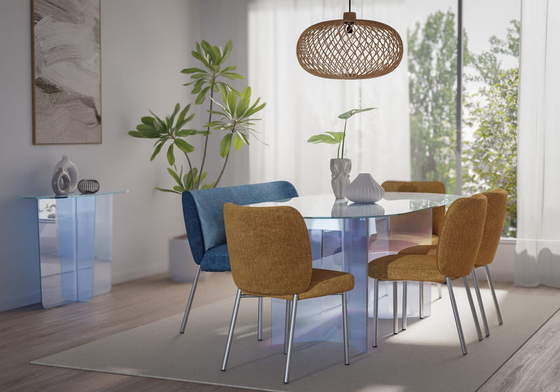 Fomo Upholstered Bench - Azure