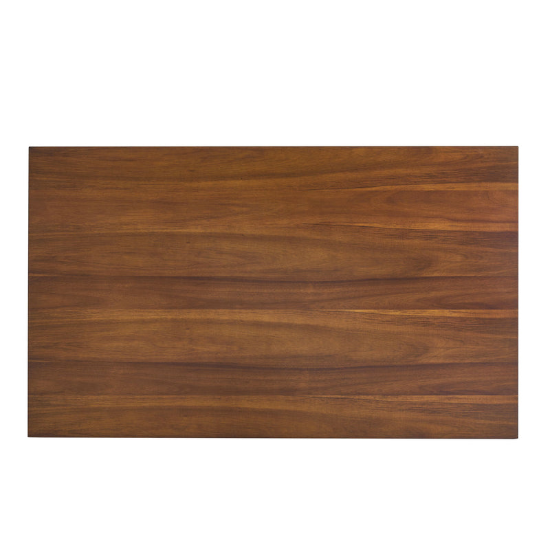 Industrial Style Indoor Dining Table With Metal Legs - Walnut / Black - R&R Furniture Gallery (Fountain Valley, CA)
