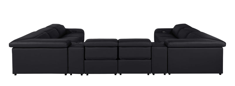 1116 - 10-Piece U-Shaped Sectional Sofa In With 4 Power Recliners & Power Headrests