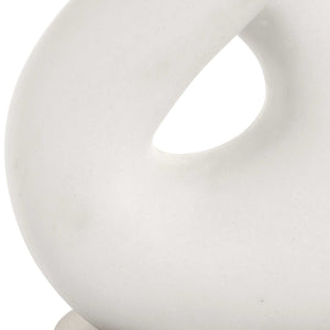 Meridian - Ivory Stone Table Lamp - White
