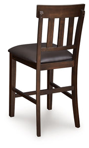 Haddigan - Upholstered Barstool (Set of 2) - Dark Brown - R&R Furniture Gallery (Fountain Valley, CA)