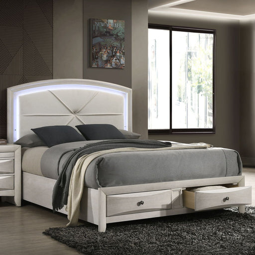 Ramondi - Bed With Storage & LED - R&R Furniture Gallery (Fountain Valley, CA)
