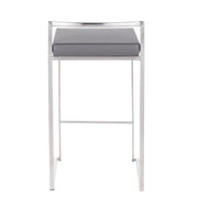 Lumi Source Fuji contemporary stackable counter stool with an elegant modern design, featuring a sleek seat and sturdy legs.