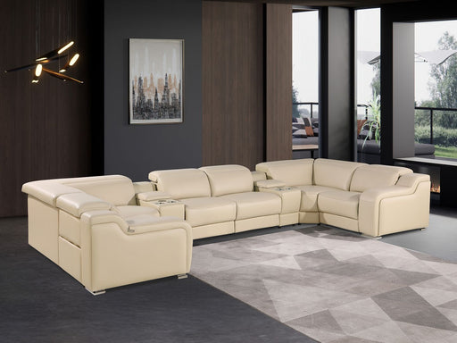 1116 - 10-Piece U-Shaped Sectional Sofa In With 4 Power Recliners & Power Headrests - R&R Furniture Gallery (Fountain Valley, CA)